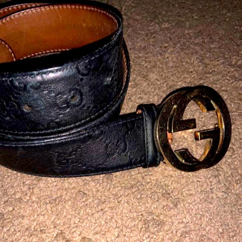 Gucci interlocking belt